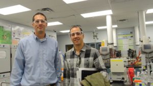 Dan Ciolkosz and Dan Quadros at Penn State labs