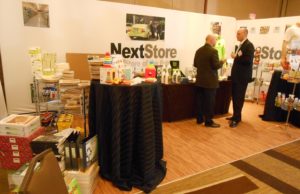 The NextStore in the exhibit hall showcased some results of the biofuels' industry pivot to biochemicals and bioproducts.