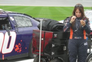 Venezuela's IndyCar driver Milka Duno returned to Daytona to try her hand at ARCA racing.  Unfortunately, she also got caught up in the 7th lap "Big One."